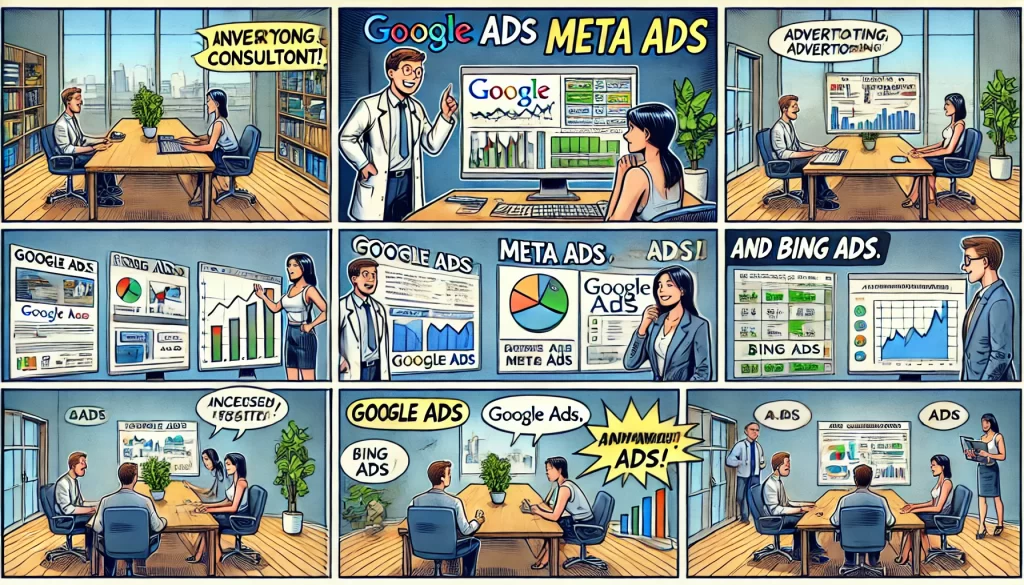 Consultant SEA Montpellier : spécialiste des plateformes publicitaires Google Ads, Bing Ads et MEta Ads